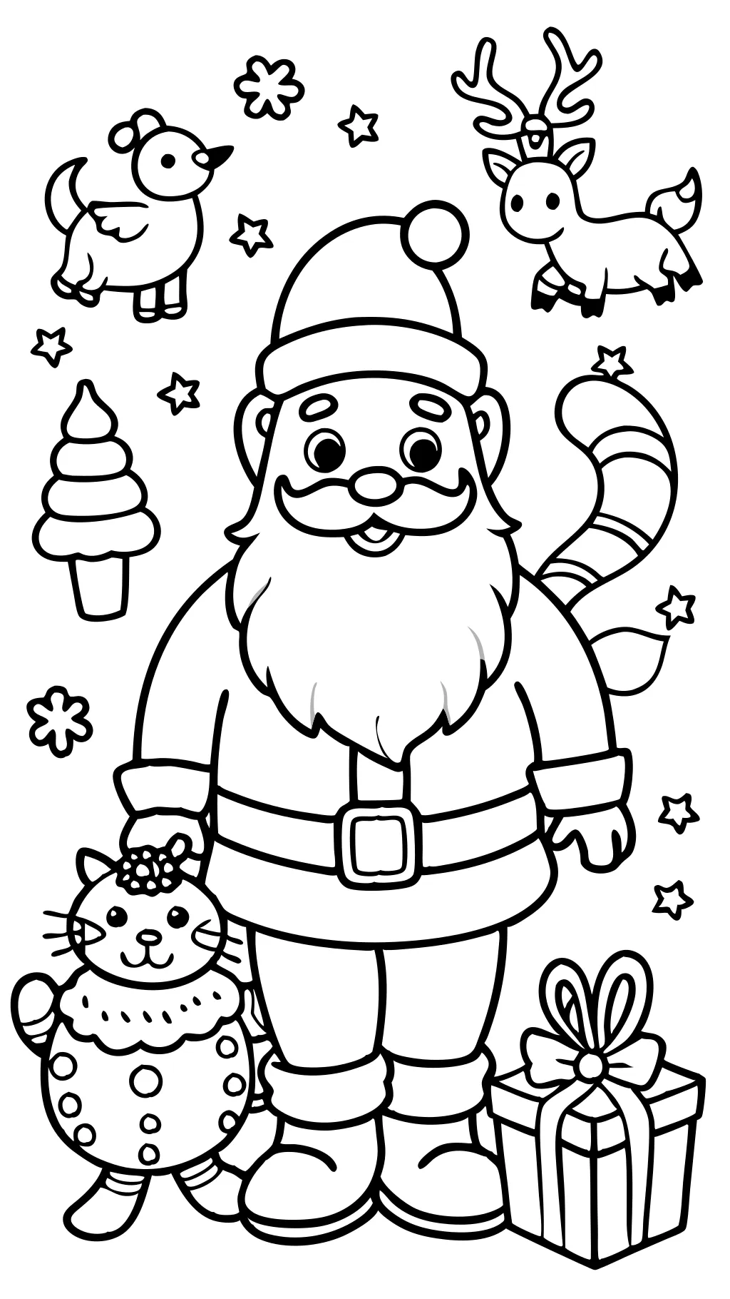 christmas santa claus coloring pages